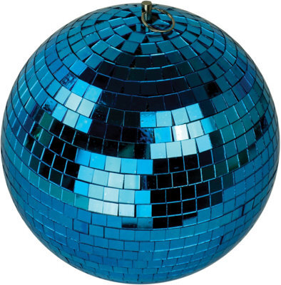Netagon Fxlab Party Event Festive Christmas Blue Disco Mirror Ball 200mm
