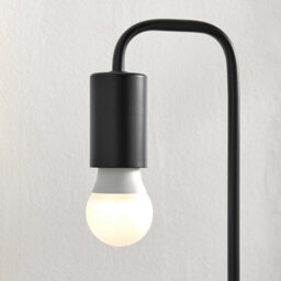 Furniturebox Uk Lola Black Industrial Table Desk Lamp - thumbnail 3