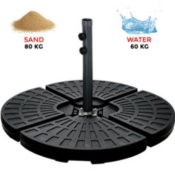 Crystals 4 Piece Banana Cantilever Parasol Base Weights Metal Stand Holder Cross Frame - thumbnail 3