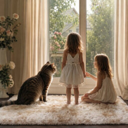 Oxford Homeware Shaggy Rug Anti-Slip Washable Soft Fluffy Living Room And Bedroom Rug (Mottled Cream, 60X110Cm) - thumbnail 2