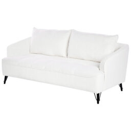 Beliani Living Room Set 5 Seater Hobro Boucle White - thumbnail 6