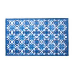 Artsy Doormats Blue Mosaic Tile Indoor Washable Doormat - thumbnail 3