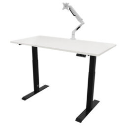 Dellonda White Electric Adjustable Standing Desk, 1400 X 700mm Dual Motor 100Kg - thumbnail 8