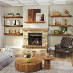 6 Inch Floating Shelf Brackets  Heavy Duty Metal Support Wall Hanging - thumbnail 4