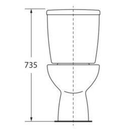 Affine Bathroom Suite Close Coupled Toilet Basin Pedestal L Shaped Rh Showerbath Screen - thumbnail 6