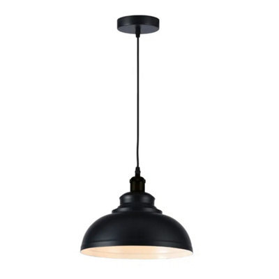 Bubly Bathrooms Yuna Black Ip44 Bathroom Pendant Light With Adjustable 1M Flex & E27 Fitting - image 1