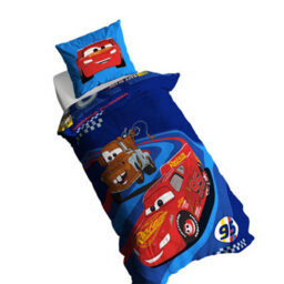 Disney Cars Cars Lightning Mcqueen & Mater Reversible Duvet Set Multicoloured (Single) - thumbnail 3
