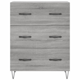 Berkfield Highboard Grey Sonoma 69.5X34X180 Cm Engineered Wood - thumbnail 8