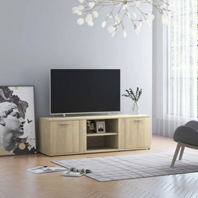 Berkfield Tv Cabinet Sonoma Oak 120X34X37 Cm Engineered Wood - image 1