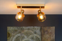 Lucide Bjorn 2 Light Spotlight Bar Matt Gold - thumbnail 4