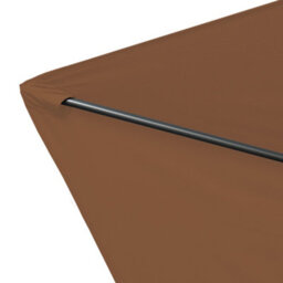 Sundaze 3M Coffee Round Garden Parasol Umbrella Patio Sun Shade Canopy Crank Tilt With Base - thumbnail 4