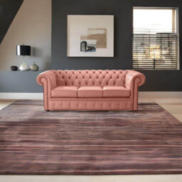 Chesterfield 3 Seater Shelly Tuscany Leather Sofa Bespoke In Classic Style - thumbnail 3