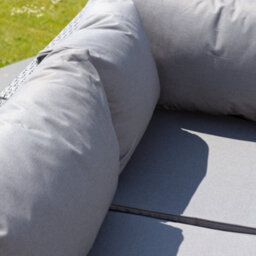 Della Grey Rattan Sectional Ourdoor Corner Sofa & Stool - thumbnail 7