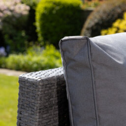 Della Grey Rattan Sectional Ourdoor Corner Sofa & Stool - thumbnail 8