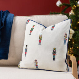Furn. Christmas Nutcracker Embroidered Cushion Cover - thumbnail 5