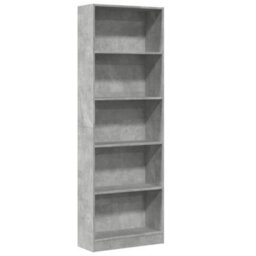 Vidaxl Bookcase Concrete Grey 60X24X176 Cm Engineered Wood - thumbnail 2