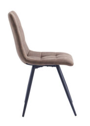 Nordlys Set Of 2 Metal And Faux Leather Dining Chairs Modern Design Style Dining Room - thumbnail 4