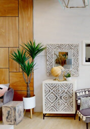 Orsina Darnell Small White Planter - thumbnail 5