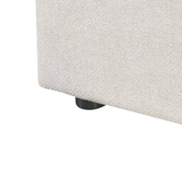 Beliani Ottoman Bed Without Headboard Fabric Dinan 140 X 200 Cm (Eu Double) Light Beige - thumbnail 9