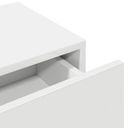 Berkfield Wall Shelf With Drawers White 80X33X17 Cm Engineered Wood - thumbnail 8