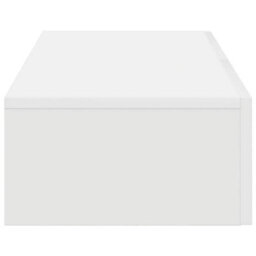 Berkfield Wall Shelf With Drawers White 80X33X17 Cm Engineered Wood - thumbnail 5