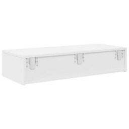 Berkfield Wall Shelf With Drawers White 80X33X17 Cm Engineered Wood - thumbnail 6