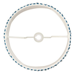 Loops Elegant Handcrafted 35Cm Tapered Lamp Shades - 2 Pack In Marlin Blue Fabric - thumbnail 4