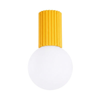 Sollux Lighting Halo Aluminum/glass Yellow 1 Lights Modern Ceiling Lamps - image 1