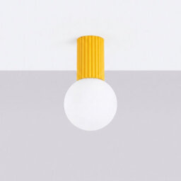 Sollux Lighting Halo Aluminum/glass Yellow 1 Lights Modern Ceiling Lamps - thumbnail 2