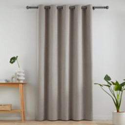 Catherine Lansfield Wilson Blackout Thermal 117X213Cm Door Panel Grey - thumbnail 3