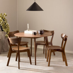 Furniture To Go Roxby Round Dining Table In Walnut 105X76Cm - thumbnail 3