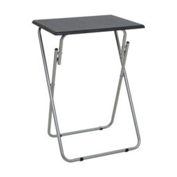 Orsina Space Saving Folding Table With Sand Black Top, Stylish Side Tables For Living Room, Durable Coffee Table - thumbnail 2