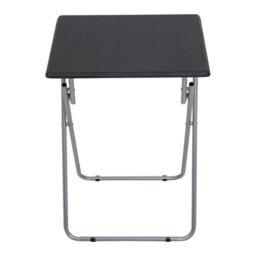 Orsina Space Saving Folding Table With Sand Black Top, Stylish Side Tables For Living Room, Durable Coffee Table - thumbnail 3