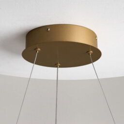 Luminosa Lighting Luminosa Curve Modern Pendant Ceiling Light Brass 2100Lm White Shade - thumbnail 5