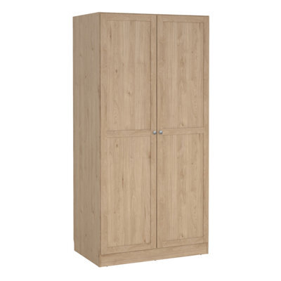 Furniture To Go Brande Wardrobe With 2 Frame Doors In Jackson Hickory - image 1