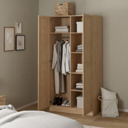 Furniture To Go Brande Wardrobe With 2 Frame Doors In Jackson Hickory - thumbnail 9