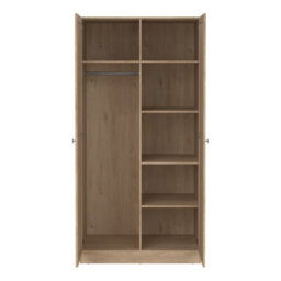Furniture To Go Brande Wardrobe With 2 Frame Doors In Jackson Hickory - thumbnail 6