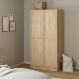 Furniture To Go Brande Wardrobe With 2 Frame Doors In Jackson Hickory - thumbnail 8