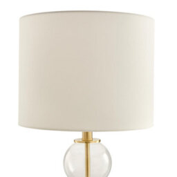 Furniturebox Uk Misha Glass & Brass Bubble Stack Pillar Table Lamp - thumbnail 6
