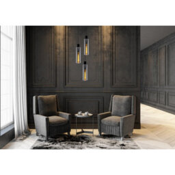 Lucide Orlando Modern Cluster Pendant Light 32Cm - 3Xe27 - Smoke Grey - thumbnail 5