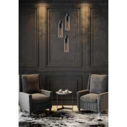 Lucide Orlando Modern Cluster Pendant Light 32Cm - 3Xe27 - Smoke Grey - thumbnail 6