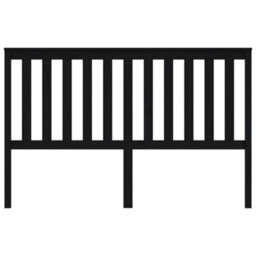 Berkfield Bed Headboard Black 166X6X101 Cm Solid Wood Pine - thumbnail 3