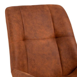 Furniture To Go Waylor Dining Chair In Brown Fabric Set Of 2 - thumbnail 6