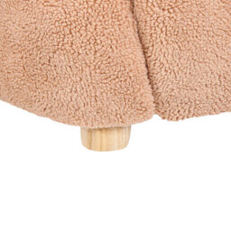 Beliani Kids Armchair Teddy Bear Boo Boucle Brown - thumbnail 7