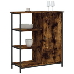 Berkfield Classic Sideboard Smoked Oak 70X30X80 Cm Engineered Wood - thumbnail 3