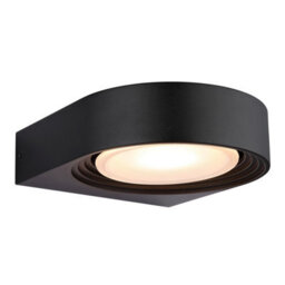 Luminosa Lighting Luminosa Oko Outdoor Wall Down Lamp Matt Black Ip44 Led 3000K
