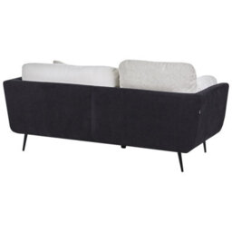 Beliani Sofa 3 Seater Bolga Fabric Black - thumbnail 5