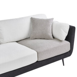 Beliani Sofa 3 Seater Bolga Fabric Black - thumbnail 7