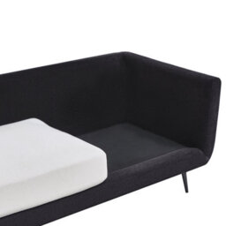 Beliani Sofa 3 Seater Bolga Fabric Black - thumbnail 8
