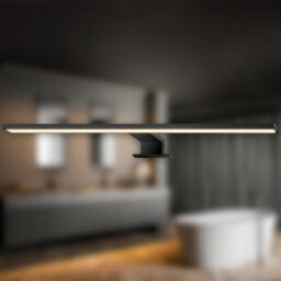 Briloner Black Led Mirror Light 10W 1000Lm Ip44 Bathroom Clamp Wall Mount Lamp 500mm - thumbnail 3